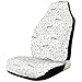 Produktbild Be-ryl-Cars seat covers Autositzbezüge Symbolic Music Notes Joy Artistic Vibes Pitch Beat Rhythmus Sound Sonic Timbre Bedrucktes Polyester in Originalgröße Vordersitz und Rücksitz 2-TLG
