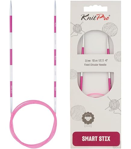 Aiguilles à Tricoter Circulaires KnitPro SmartStix - Métal Coloré, 80cm, 2mm