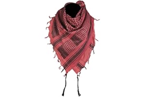 blntackle76 Pañuelo grande Shemagh, chal táctico militar árabe, bufanda del desierto, pañuelo Pali 110 x 110 cm, 100 % algodón, para hombres y mujeres