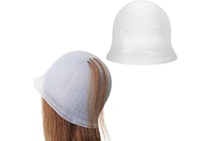 ZUWIJEQ Cuffia per Meches,Cappucci In Silicone Per Tinture Per Capelli,Tappo Per Colorare I Capelli,Cuffia Per Capelli Per Meches,Cappello Colorante per Capelli,Cuffia Capelli Meches con Ganci