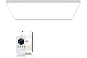 Hocosyme Calefactor Bajo Consumo 1000W con Control Remoto, Calefacción por Infrarrojos 8-20㎡ - 1-3 Minutos para Alcanzar la Temperatura de Funcionamiento con- WIFI(TuYa) - Certificación TÜV