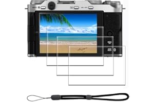 iDaPro Ochraniacz ekranu do Fujifilm X-M5 Fuji XM5 + smycz ręczna [3+1 opakowanie], szkło hartowane, łatwa instalacja