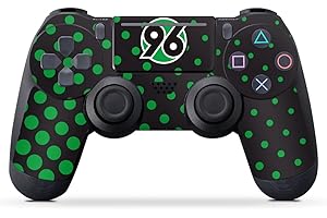Skin kompatibel mit Sony Playstation 4 PS4 Pro Controller Folie Sticker Hannover 96 H96 Logo
