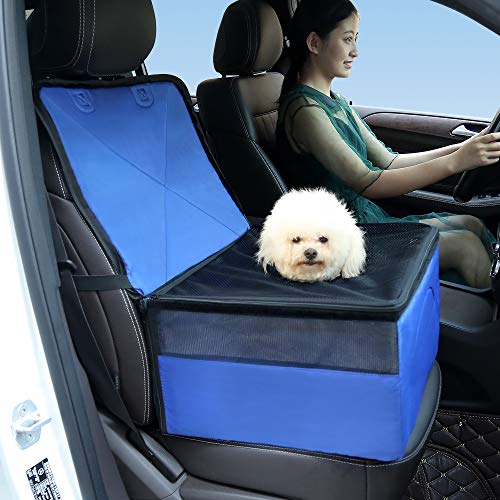 Preisvergleich Produktbild Yiuu Hunde Autositz Sitzbezug Wasserdichtes Breathable Haustier-Autositz mit Sicherheits-Leine, Multifunktional Tragbare Aufbewahrungskiste Handtasche Autositz und Kissen