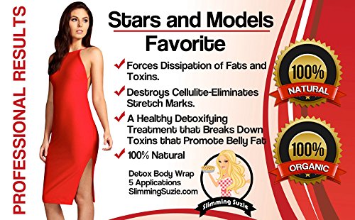 Slimming Suzie 5 Body Wraps-The Ultimate Wrap For Weight Loss & Permanent Long Term Inch Loss-Most Powerful Body Contouring Wrap, It Works On Cellulite, Stretch Marks & Psoriasis.