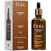The Ceel Saf Hint Yağı 50 ml - Soğuk Sıkım Castor Oil, Sa&ccedil;, Kaş, Kirpik ve Cilt Bakımı İ&ccedil;in Nemlendirici ve Besleyici Doğal B