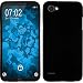Produktbild PhoneNatic Case für LG Q6 Hülle Silikon schwarz matt + 2 Schutzfolien