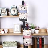 GWELL Süß Hängender Kombination OrganizerHängeorganizer Hängeaufbewahrung Aufbewahrungstasche für Kinderzimmer, Schlafzimmer, Tür, Wand - 2