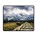 Produktbild Nature Landscape Mountains Tatra Mountains Slovakia Snowy Peak Dirt Road Plants Trees Clouds Stones Pine Trees Forest Comfortable Rectangle Rubber Base Mousepad Gaming Mouse Pad