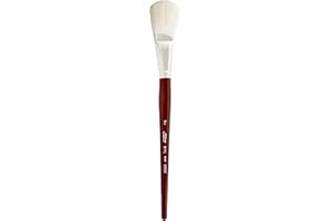 Silver Brush Limited - Pinceau mouilleur Blanc 5519S Silver Mop pour l'huile, l'acrylique et l'aquarelle - Manche Court - Taille 1