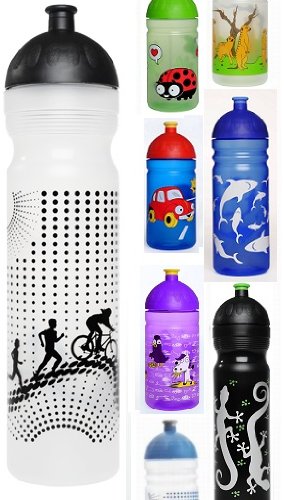 Preisvergleich Produktbild ISYbe Trinkflasche 1000ml Sport / Radler, transparent, schadstofffrei, spülmaschinengeeignet, auslaufsicher auch bei Sprudel
