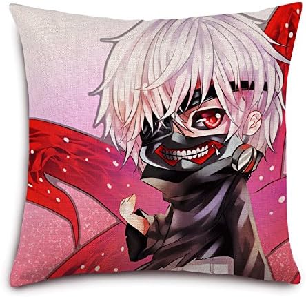 Chengbao Tokyo Ghoul cotton pillow cushion linen pillow pillow party nap cartoon character customization pillow,45*45 pillowcase high elastic core,5-3