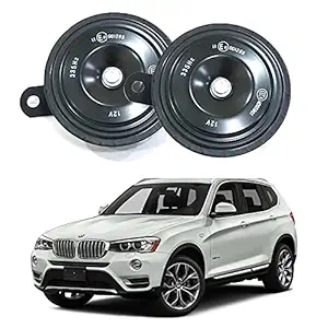 Oshotto FK-L90 electromagnetic 12V Disc Horn Compatible with BMW X3 (Set of 2, Black)