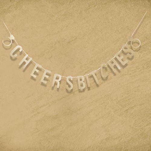 Gazechimp CHEERS BITCHES Hen Partei Banner Girlande Dekoration Hochzeit Braut Ammer - 7