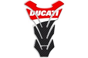 DEGONA Paraserbatoio Tank Pad Adesivo Resinato 3D Protezione Serbatoio compatibile con moto DUCATI (PD012)