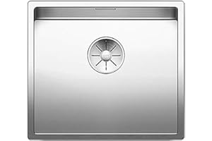 BLANCO 521575 Claron 450-U Built-in Kitchen Sink, Stainless Steel, Satin Gloss, 450mm