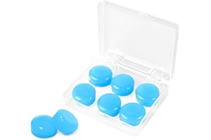 BAROCE Tapones Oidos Ruido Dormir, Cancelación de Ruidos 27dB, 3 Pares de Tapones Oidos Silicona Blandos y Moldeables, Antironquidos para Dormir, Nadar, Ducha, Avión, Concierto, Estudiar (azul)