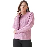 Pivl Women Sweater Solid Round Neck Warm Winter Wear
