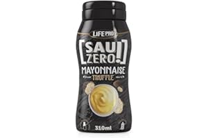 LIFE PRO NUTRITION Sauzero Zero Calories Mayo Truffle 310ml | Salsa Baja en Calorias para Aderezar tus Recetas preferidas | Sin Azúcares añadidos