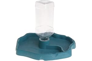NOPEILVI Bol Reptile, mangeoire de réservoir d'eau Automatique pour Le Bol de Nourriture de Tortue Reptile, Tortue 2 dans 1 Distributeur d'eau.Buveur de Tortues, Distributeur d'eau, Creux de Boisson