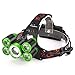 Produktbild Stirnlampen, CICIYONER 35000 LM 5X CREE XM-L T6 LED Wiederaufladbare Scheinwerfer Reisekopf Taschenlampe (5 X LED, D)