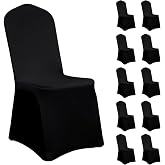 Tigerkinwit 10 Stretch Spandex Chair Covers &ndash; Adjustable and Washable &ndash; Protective and Removable &ndash; for Weddings, Banquets, Pa