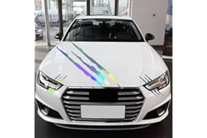 BWGHBH 3PCS Autocollant de Capot Pare Choc Voiture Motif Griffe Monstre Sticker Decoratif Pour SUV Camion Véhicules (Multicolore)