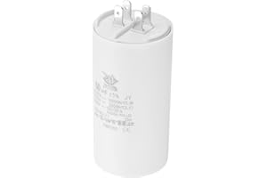 PATIKIL CBB60 50uf Running Capacitor,AC 450V 4 Pins 50/60Hz Double Insert Cylinder Bottom for Air conditioning,Water Pump,Fan Motor Star 96 x 50mm