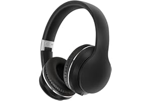 Usoun Bluetooth Headphones Over-Ear,Kids Wireless Bluetooth Headphones with Mic,Foldable Wireless/Wired Stereo Headset,TF Card,Kids Headphones for Boys Girls Travel School Cellphone Tablet PC (Black)