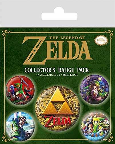 Pyramid International The Legend Of Zelda (Classics) pack de badge, Plastique, Multicolore, 10 x 12,5cm