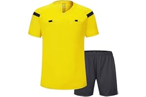 SHINESTONE Herren-Schiedsrichter-Trikot, für Fußball, Kurze Ärmel …