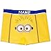 Produktbild Badehose / Badeshorts - " Minion Gesicht - Ich einfach unverbesserlich " - incl. Name - Größe 8 bis 9 Jahre - Gr. 134 bis 140 - für Jungen Kinder Badepants - Boxershorts Shorts mit Bein - Pants - Minions / Mark Dave Stuart Bob Kevin - Despicable Me - Boxer / Badebekleidung - Badepanty
