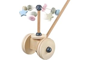 Selecta 64018 Sternchenkarusell, Schiebefigur aus Holz, Bellybutton, 20 cm, bunt