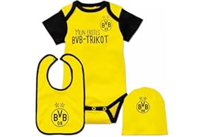 ‎BORUSSIA DORTMUND Borussia Dortmund Children's Unisex BVB Baby Gift Box (3-Piece) Borussia Dortmund BVB Baby Gift Box, 3 Pieces, Black/Yellow, 62/68 EU