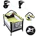 Bable Baby Bed Travel Cot Baby Playpen Play Yard with Play Mat and Hanging Toys (100X70x76cm)
