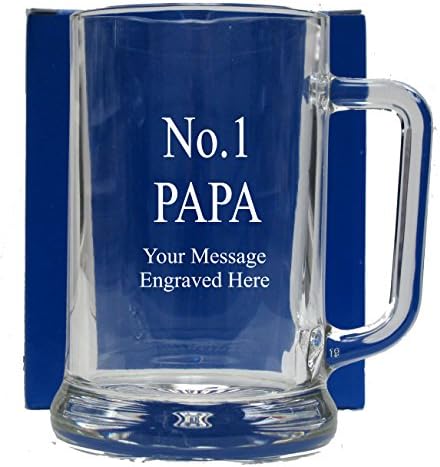 Glass Tankard No 1 PAPA GT124