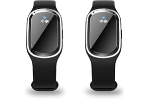 DULRLLY– Lot de 2 Bracelet anti-moustiques à ultrasons, bracelet électronique anti-moustiques avec câble de charge USB, convient pour adultes et enfants, bracelet non toxique(Noir)