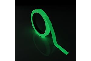 Qianyu Antypoślizgowa taśma klejąca świeci w ciemności 9 m x 1,3 cm, wodoszczelna, świecąca taśma klejąca, świecąca dekoracja bożonarodzeniowa, dekoracja nocna na schody sceniczne na świeżym powietrzu