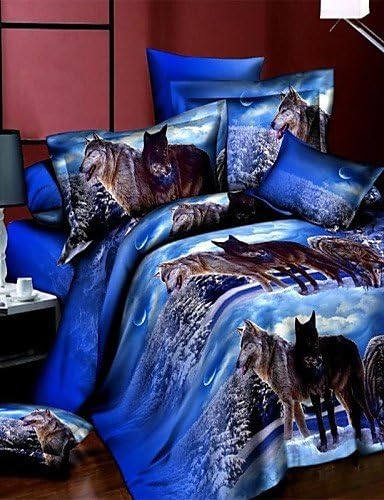 GAOL, four-piece suit, 3D Flower Printed with Queen King Size 4pcs Bedding Set Duvet Cover Bed Sheet Bedclothes
