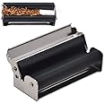 Ciaopangor Metal Tobacco Roller,Easy Use Manual Cigarette Rolling Machine,Tobacco Maker Tool,Roller Cigarette Accessories(Black,70mm)