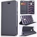 Produktbild SMART LEGEND Lederhülle für Huawei P10 Lite Ledertasche Hülle Grau Schutzhülle Premium PU Leder Flip Case Protective Cover Innere Transparent Weiche Silikon Bookcase Handy Tasche Schale mit Magnet und Karteneinschub Standfunktion Etui