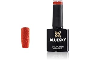 Bluesky Lakier do paznokci żelowych, Frosty Sunset Orange, Jq1, Pomarańczowy, Neon, Błyszczak (Do Lampy Uv I Led) - 10 Ml