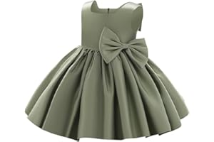 IBAKOM Baby Girls Little Girls Bowknot Tutu Princess Prom Dress Formal Ball Gown Birthday Wedding Party Christening Baptism Dresses
