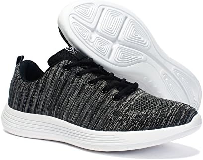 Kuuland Men's Ultralight Comfortable Breathable Tennis Shoes Outdoor Sport Sneakers Casual Shoes Running Shoes Sneakers(42/8UK,Grey)