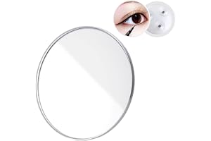 Cerioll förstoringsspegel, 20 x förstoringsspegel med sugkoppar (15 cm rund), 20 x förstoringsspeglar för exakt smink/pormask