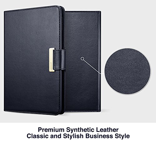 iPad Mini 4 Hülle, ESR® Intelligent Bildserie Unternehmen Stil PU Ledertasche mit Haspe mit Auto aufwachen / Schlaf Funktion Schutzhülle für iPad mini 4 (Blau) - 2