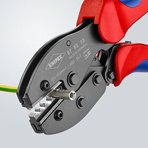 KNIPEX 97 52 33 PreciForce – Crimpzange für Rohrkabelschuhe, Stoßverbinder - 5