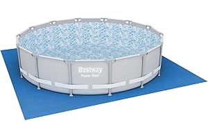 Bestway 58003 Tapis de sol carré 4.57m pour piscine hors sol Fast Set™, Steel Pro Max™, Power Steel™, Hydrium™