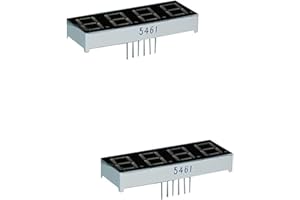 Movilideas - 2 x Display LED 7 segmenti 4 digiti Catodo Comun 5461AS