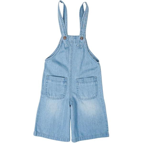 Salopette Estiva Ragazza Sywiyi - Tuta Corta In Cotone Con Bretelle Per Bambina - Foto 7